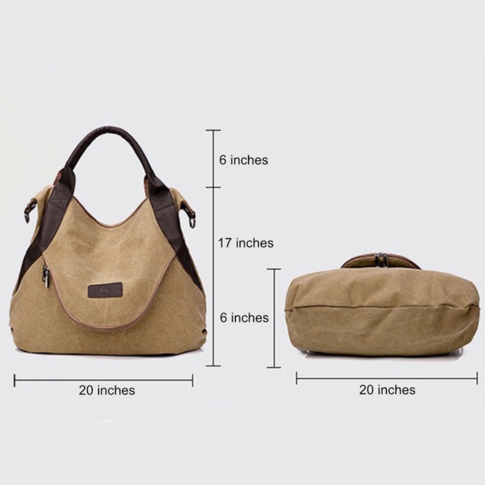 🎉New Canvas Tote Handbag can effortlessly carry everything you need. - Picture 2 of 5